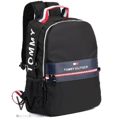 Tommy Hilfiger Backpack Full Black Colorblock Men Bag